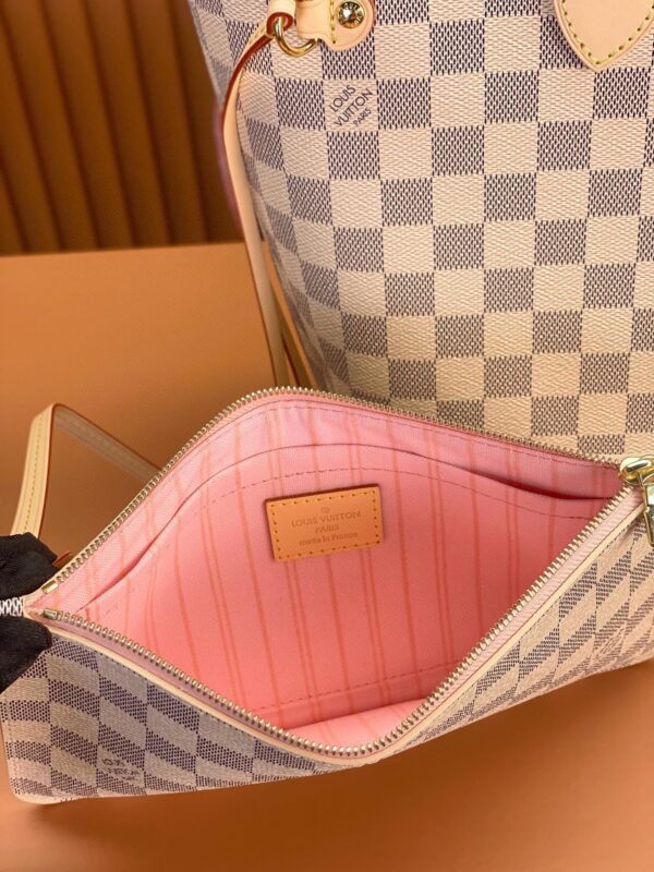 NEVERFULL medium handbag-Damier Azur Canvas - Image 11