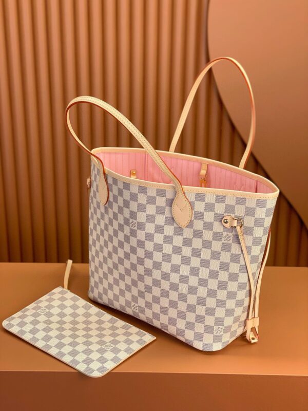 NEVERFULL medium handbag-Damier Azur Canvas - Image 3