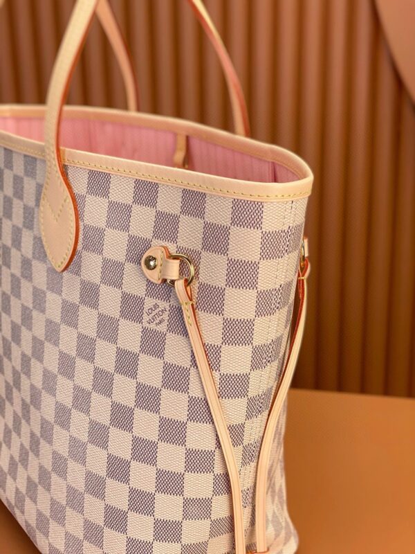 NEVERFULL medium handbag-Damier Azur Canvas - Image 5