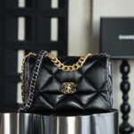 19bag-中号黑金色